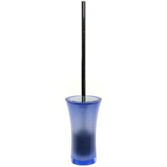 Toilet Brush Holder, Free Standing, Blue, Made From Thermoplastic Resins